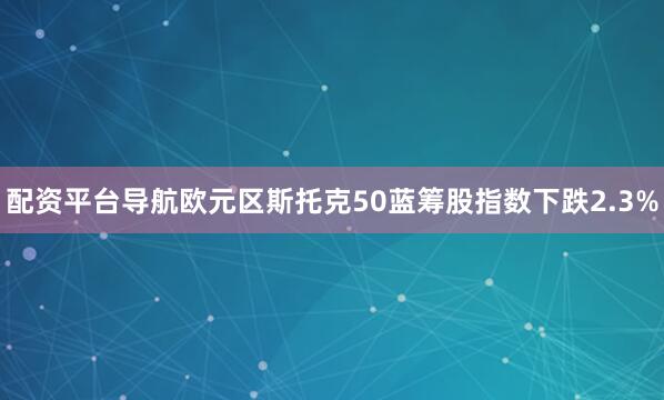 配资平台导航欧元区斯托克50蓝筹股指数下跌2.3%