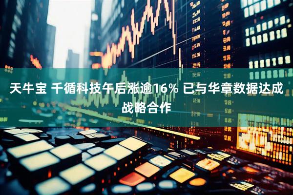 天牛宝 千循科技午后涨逾16% 已与华章数据达成战略合作